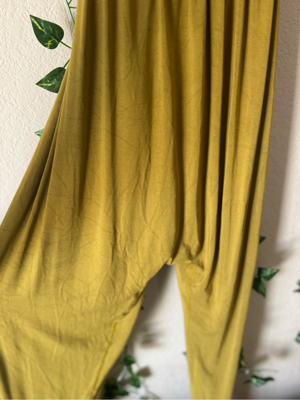 Imbdhi Chartreuse Cross Back Harem Pant Jumpsuit L — image 2 of 7